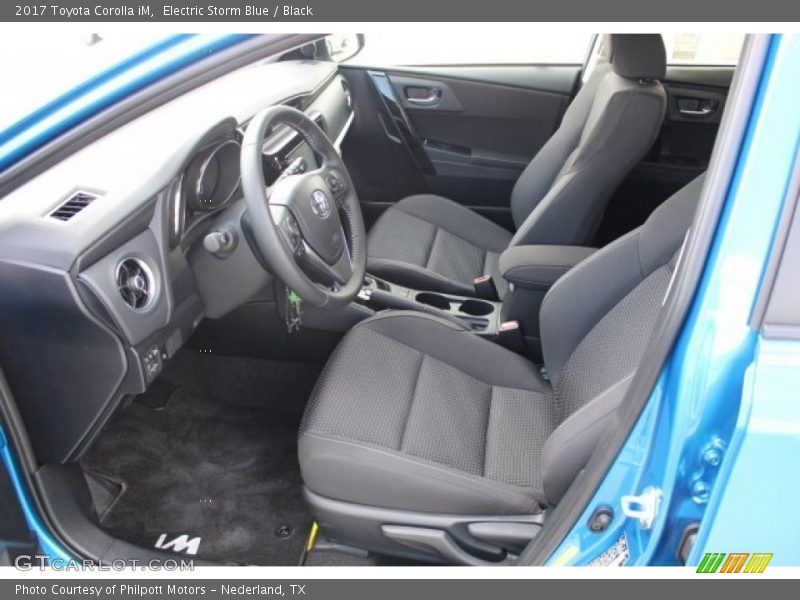 Electric Storm Blue / Black 2017 Toyota Corolla iM