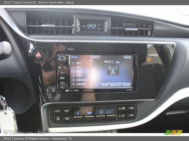 Electric Storm Blue / Black 2017 Toyota Corolla iM