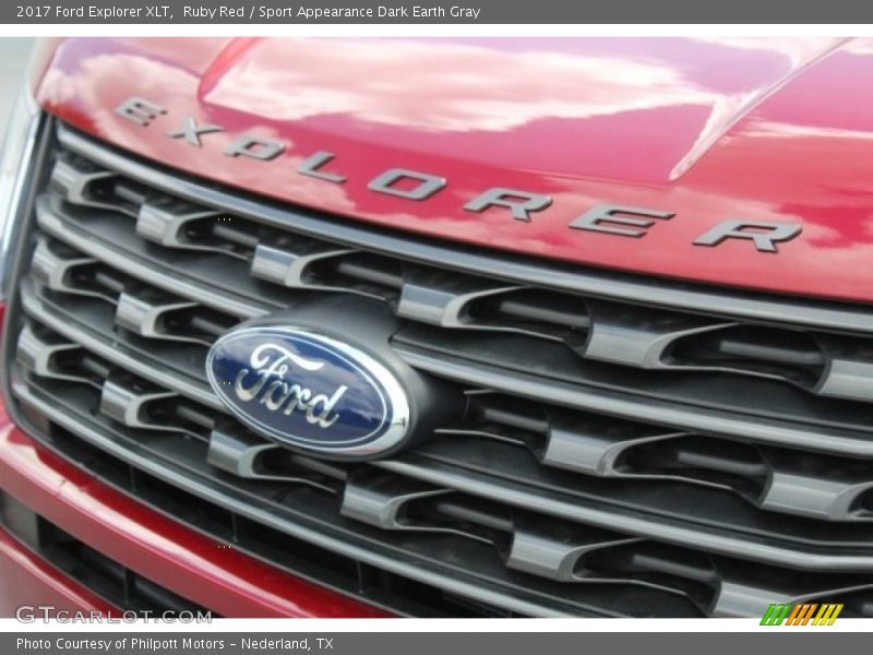 Ruby Red / Sport Appearance Dark Earth Gray 2017 Ford Explorer XLT