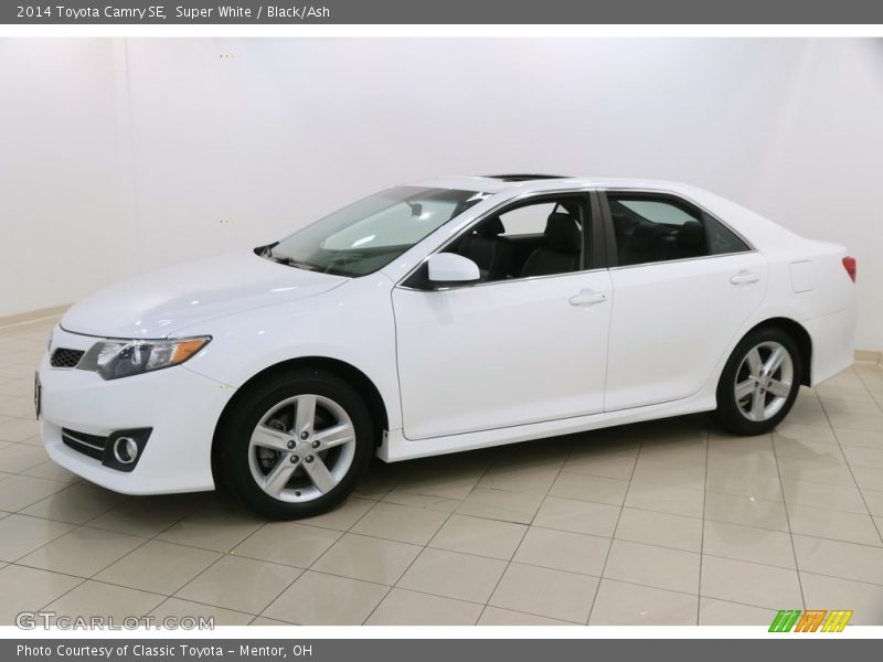 Super White / Black/Ash 2014 Toyota Camry SE