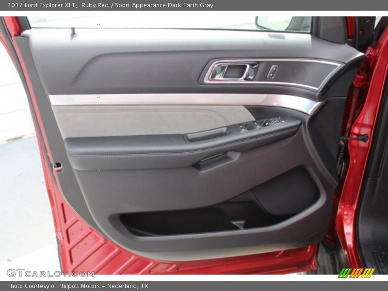 Ruby Red / Sport Appearance Dark Earth Gray 2017 Ford Explorer XLT