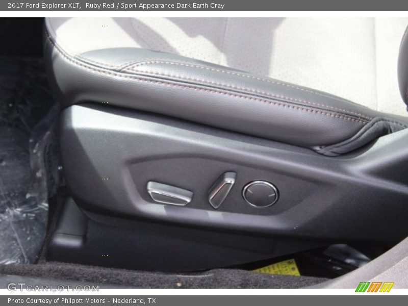 Ruby Red / Sport Appearance Dark Earth Gray 2017 Ford Explorer XLT