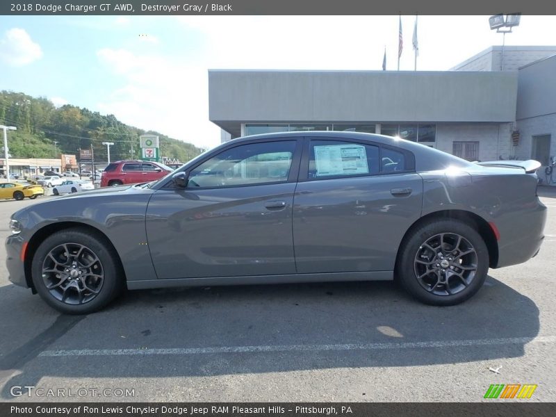Destroyer Gray / Black 2018 Dodge Charger GT AWD