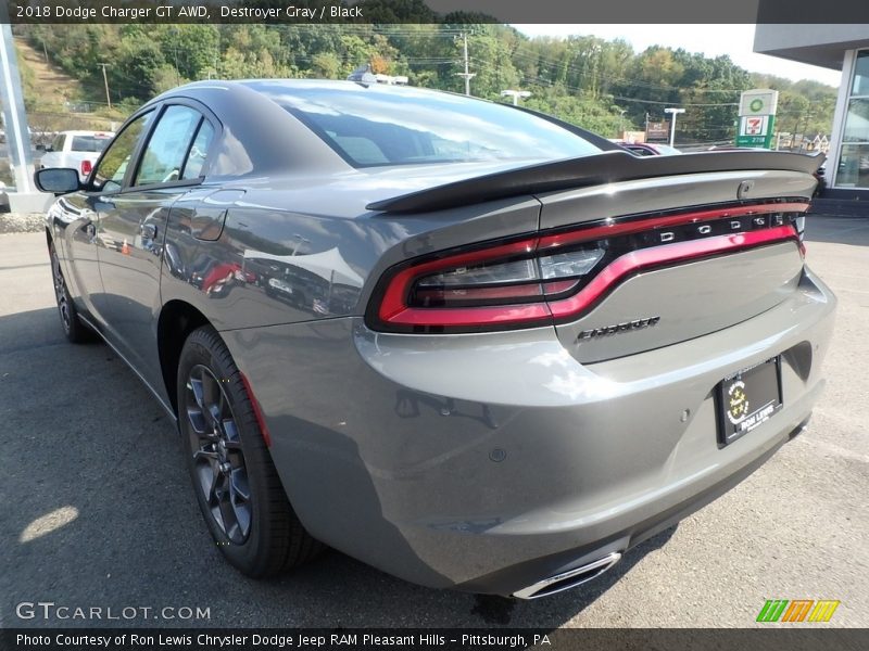 Destroyer Gray / Black 2018 Dodge Charger GT AWD