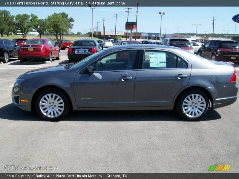 Sterling Grey Metallic / Medium Light Stone 2010 Ford Fusion Hybrid