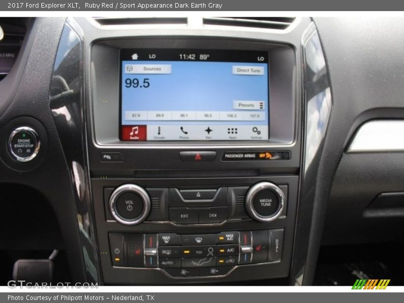 Ruby Red / Sport Appearance Dark Earth Gray 2017 Ford Explorer XLT