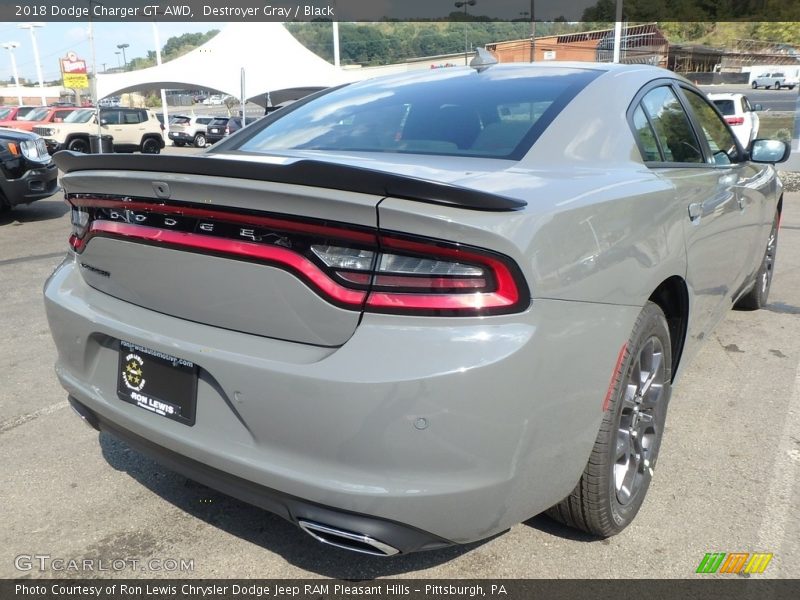 Destroyer Gray / Black 2018 Dodge Charger GT AWD