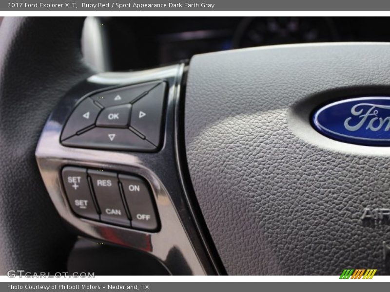 Ruby Red / Sport Appearance Dark Earth Gray 2017 Ford Explorer XLT