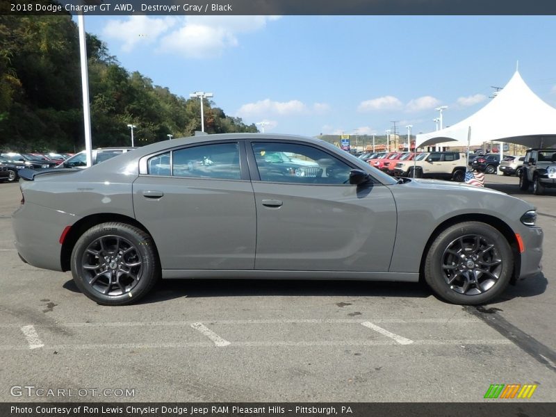 Destroyer Gray / Black 2018 Dodge Charger GT AWD