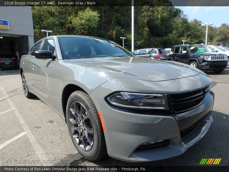 Destroyer Gray / Black 2018 Dodge Charger GT AWD