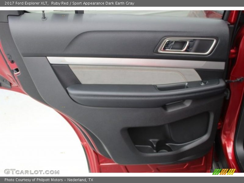 Ruby Red / Sport Appearance Dark Earth Gray 2017 Ford Explorer XLT