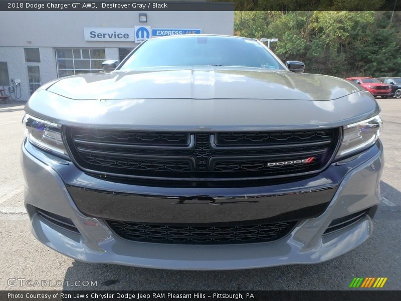 Destroyer Gray / Black 2018 Dodge Charger GT AWD