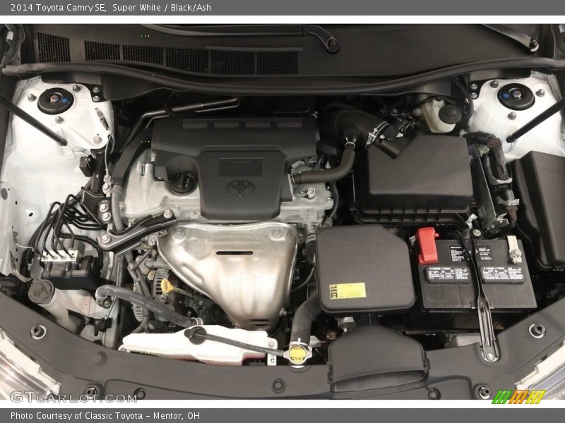 Super White / Black/Ash 2014 Toyota Camry SE