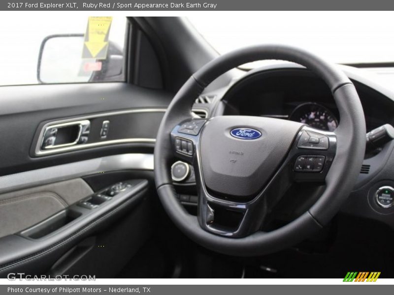 Ruby Red / Sport Appearance Dark Earth Gray 2017 Ford Explorer XLT