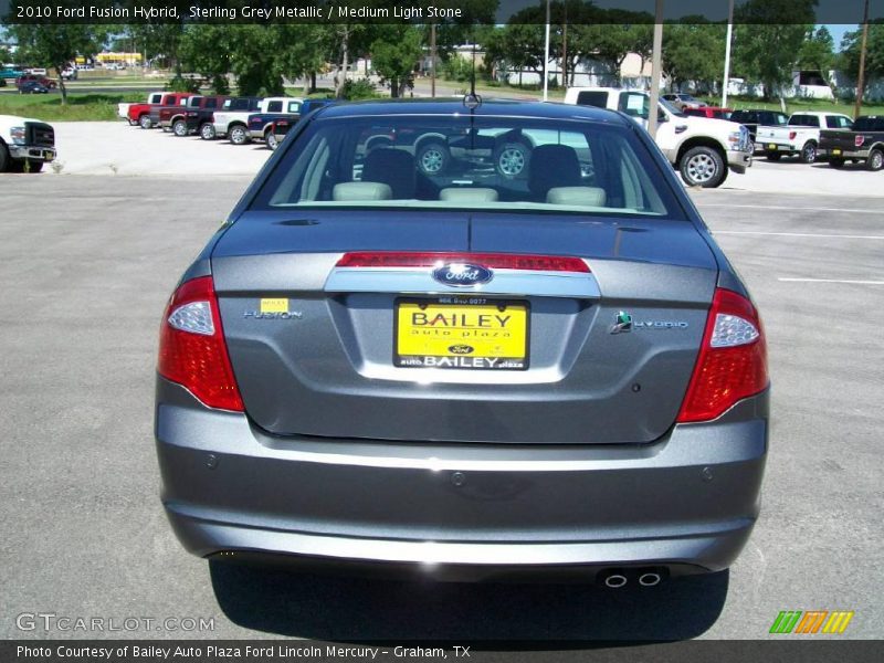 Sterling Grey Metallic / Medium Light Stone 2010 Ford Fusion Hybrid