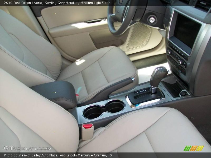 Sterling Grey Metallic / Medium Light Stone 2010 Ford Fusion Hybrid