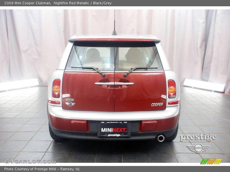 Nightfire Red Metallic / Black/Grey 2009 Mini Cooper Clubman