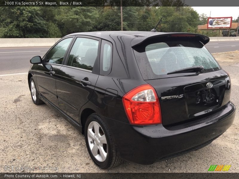 Black / Black 2008 Kia Spectra 5 SX Wagon