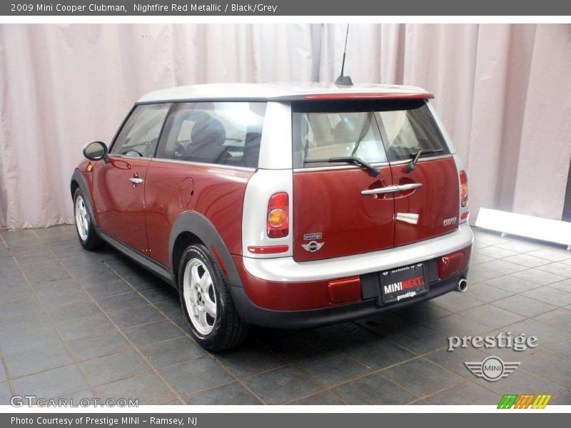 Nightfire Red Metallic / Black/Grey 2009 Mini Cooper Clubman