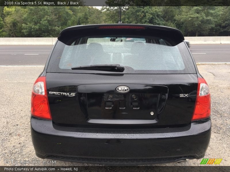 Black / Black 2008 Kia Spectra 5 SX Wagon