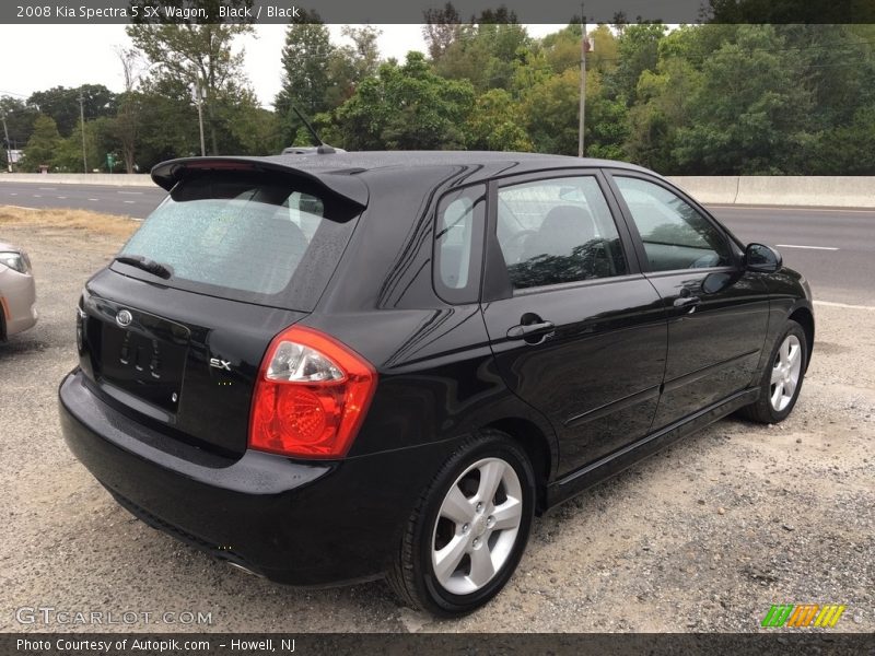 Black / Black 2008 Kia Spectra 5 SX Wagon