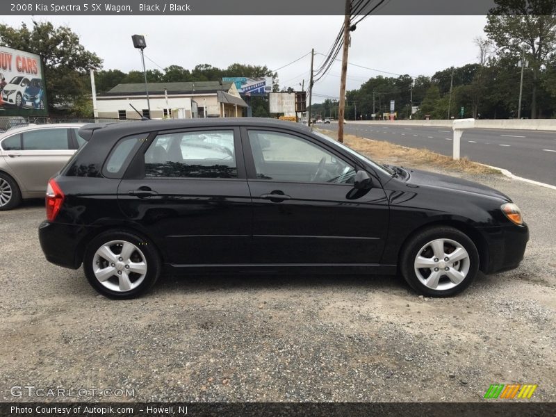 Black / Black 2008 Kia Spectra 5 SX Wagon