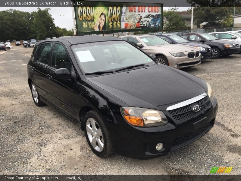 Black / Black 2008 Kia Spectra 5 SX Wagon