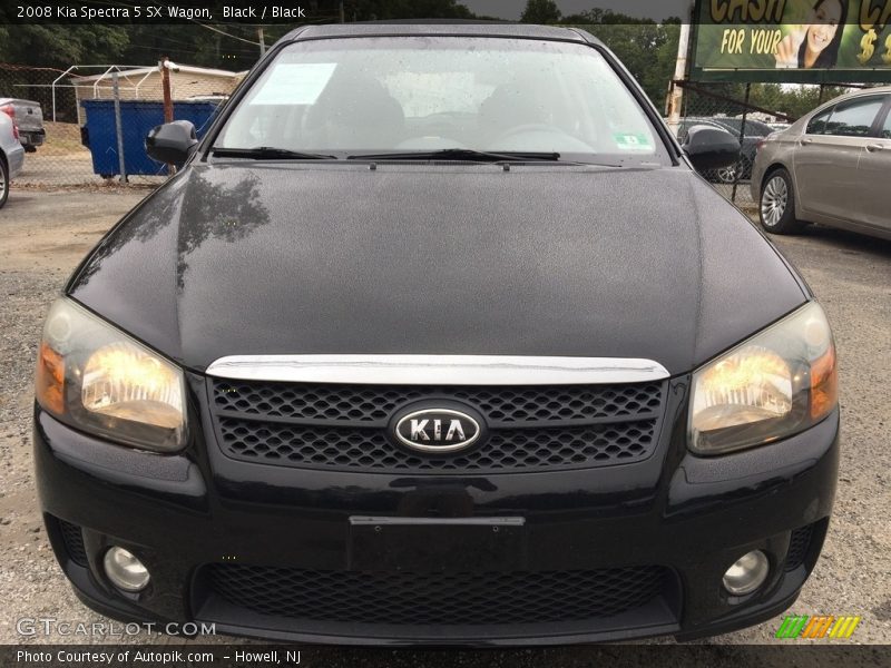 Black / Black 2008 Kia Spectra 5 SX Wagon
