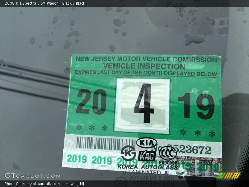 Black / Black 2008 Kia Spectra 5 SX Wagon