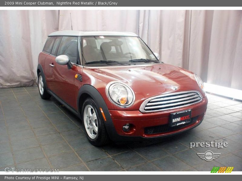 Nightfire Red Metallic / Black/Grey 2009 Mini Cooper Clubman
