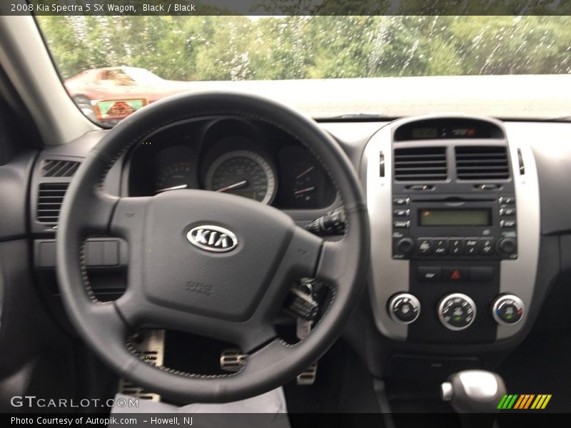 Black / Black 2008 Kia Spectra 5 SX Wagon