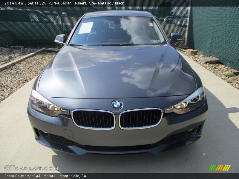 Mineral Grey Metallic / Black 2014 BMW 3 Series 320i xDrive Sedan