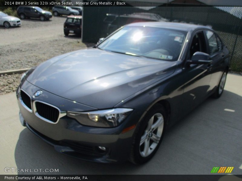 Mineral Grey Metallic / Black 2014 BMW 3 Series 320i xDrive Sedan