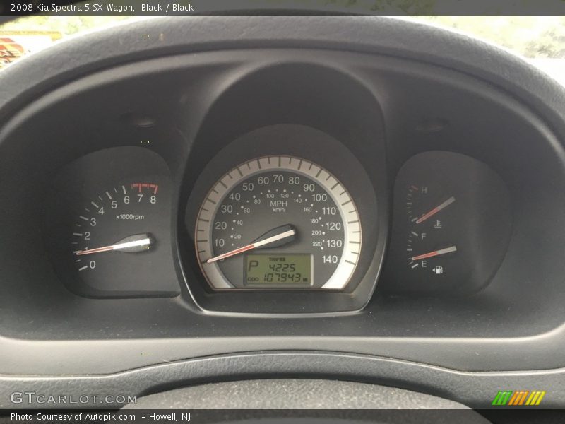 Black / Black 2008 Kia Spectra 5 SX Wagon