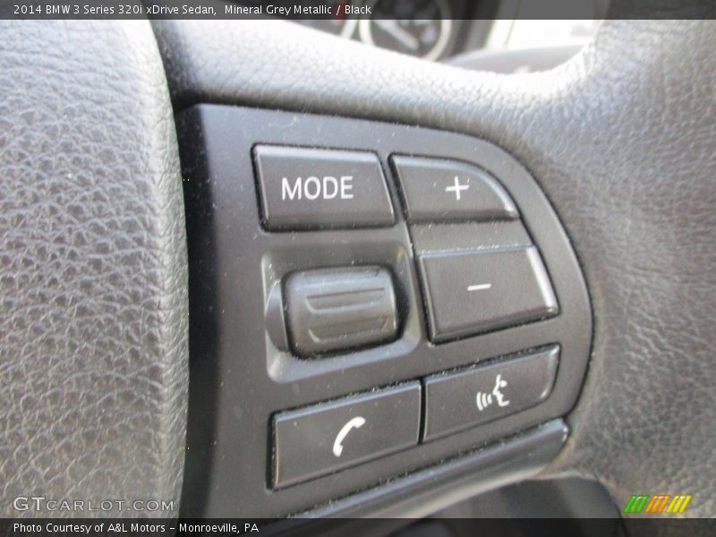 Mineral Grey Metallic / Black 2014 BMW 3 Series 320i xDrive Sedan