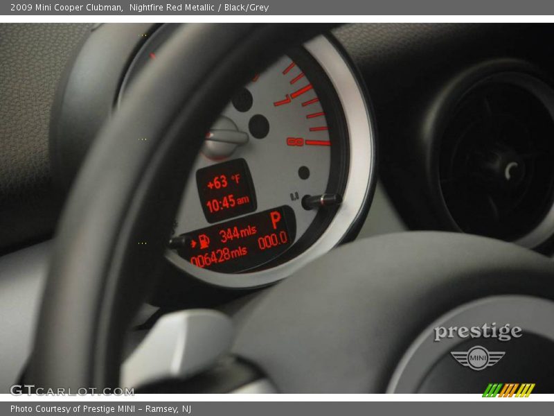 Nightfire Red Metallic / Black/Grey 2009 Mini Cooper Clubman