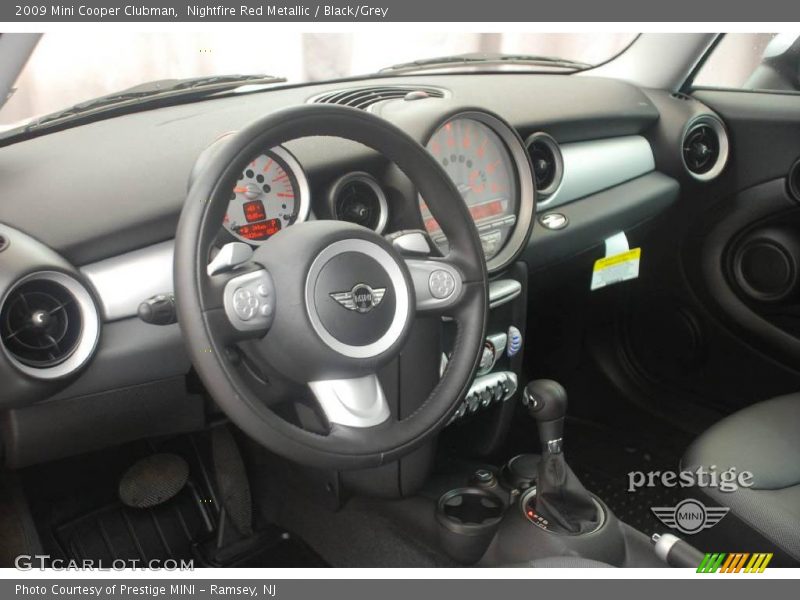 Nightfire Red Metallic / Black/Grey 2009 Mini Cooper Clubman