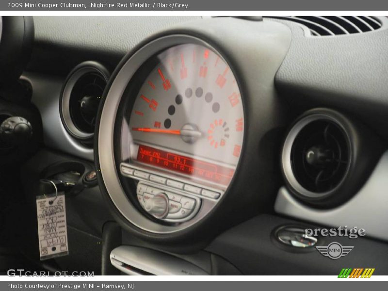 Nightfire Red Metallic / Black/Grey 2009 Mini Cooper Clubman