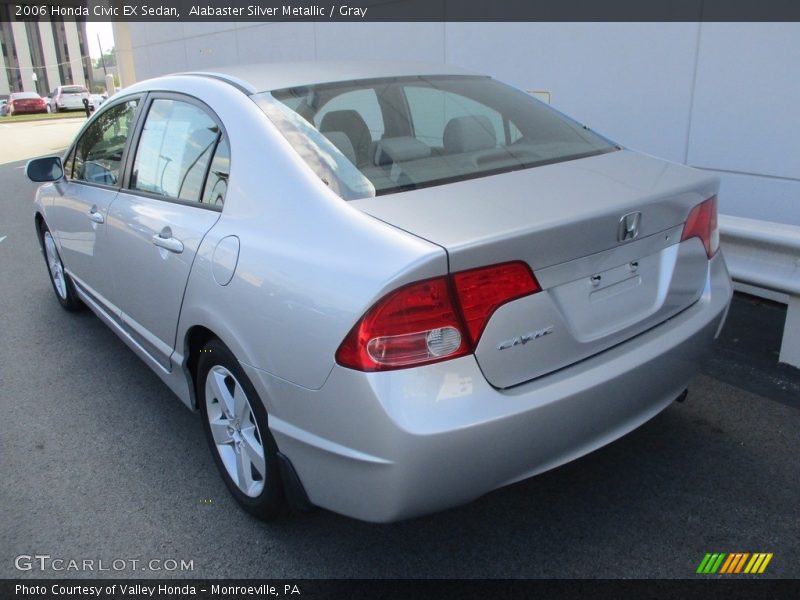 Alabaster Silver Metallic / Gray 2006 Honda Civic EX Sedan