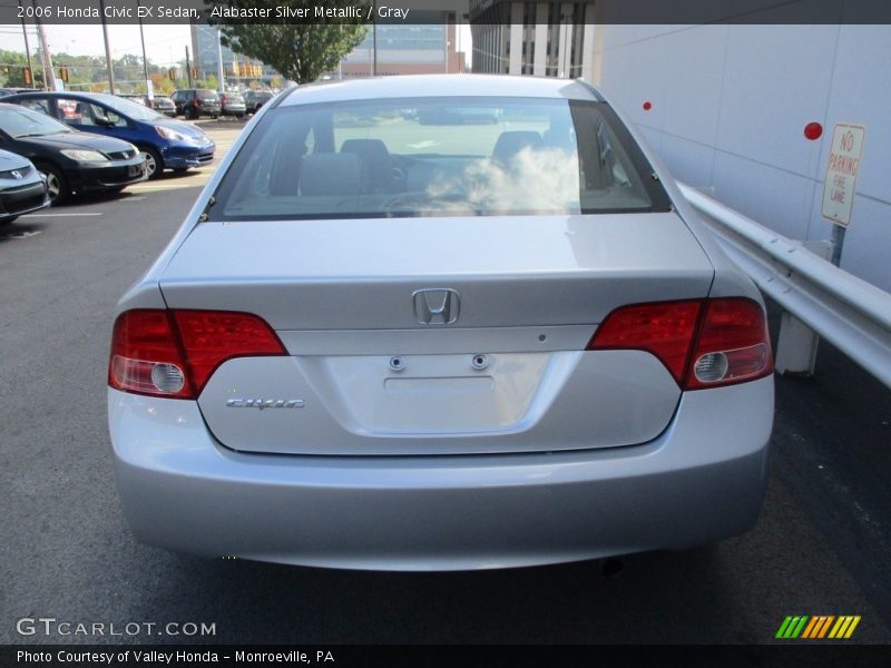Alabaster Silver Metallic / Gray 2006 Honda Civic EX Sedan