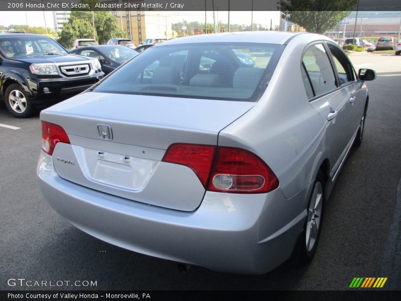 Alabaster Silver Metallic / Gray 2006 Honda Civic EX Sedan