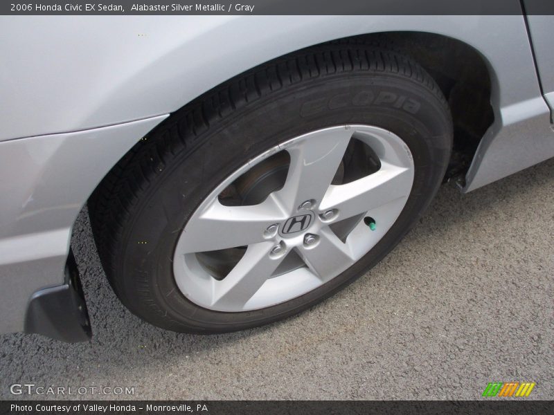 Alabaster Silver Metallic / Gray 2006 Honda Civic EX Sedan