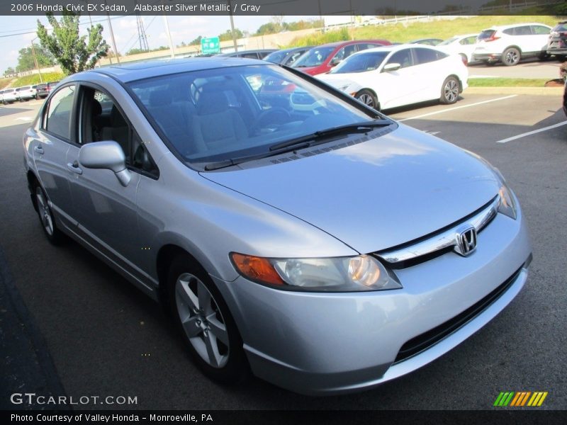 Alabaster Silver Metallic / Gray 2006 Honda Civic EX Sedan