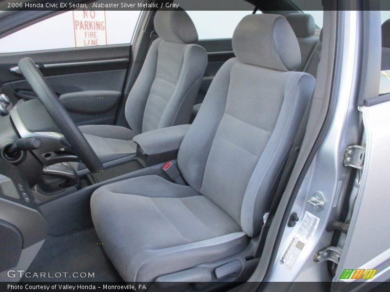 Alabaster Silver Metallic / Gray 2006 Honda Civic EX Sedan