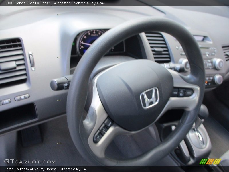 Alabaster Silver Metallic / Gray 2006 Honda Civic EX Sedan