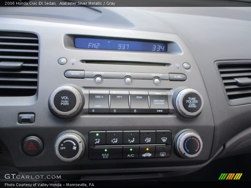 Alabaster Silver Metallic / Gray 2006 Honda Civic EX Sedan