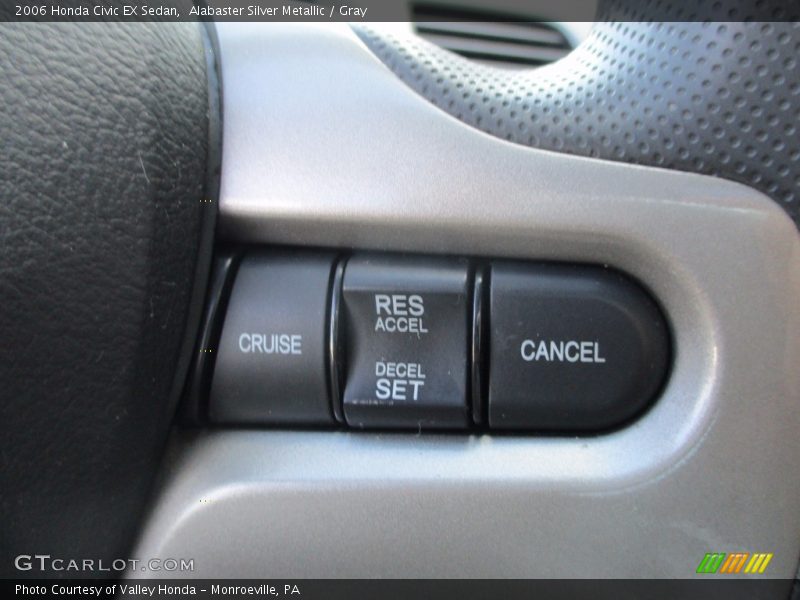 Alabaster Silver Metallic / Gray 2006 Honda Civic EX Sedan