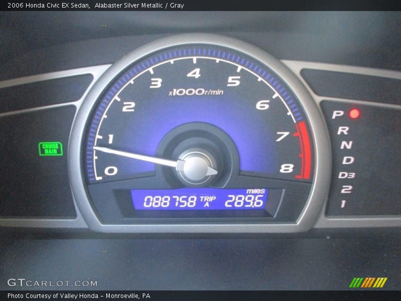 Alabaster Silver Metallic / Gray 2006 Honda Civic EX Sedan