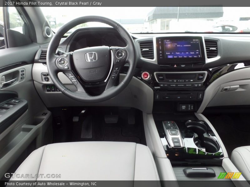 Crystal Black Pearl / Gray 2017 Honda Pilot Touring