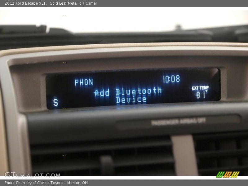 Gold Leaf Metallic / Camel 2012 Ford Escape XLT